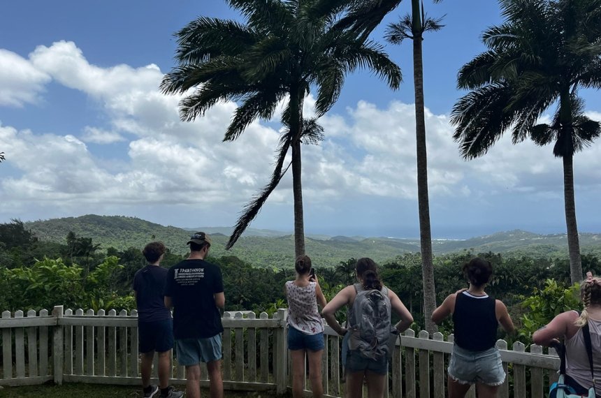 Students traveled to Barbados during the summer of 2023 in the course, &quot;Research in Primate Behavior.&quot;