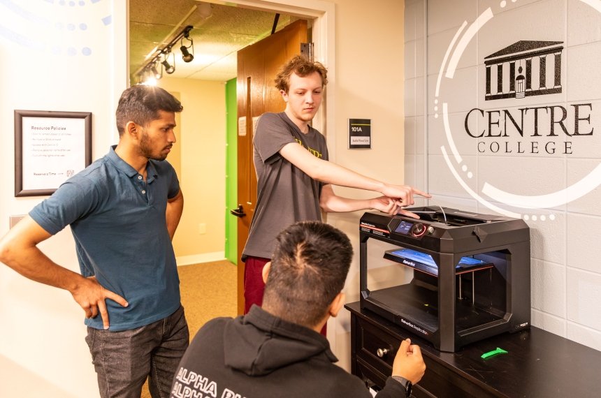 Centre's new CreateSpace is a lab where students, faculty and staff can work on projects using equipment and software that may not be available to them elsewhere.