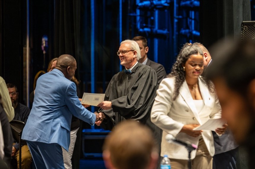 Centre hosts naturalization ceremony, welcoming 74 new U.S. citizens