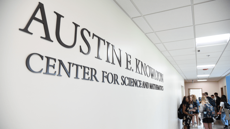 Name of Olin center inside building