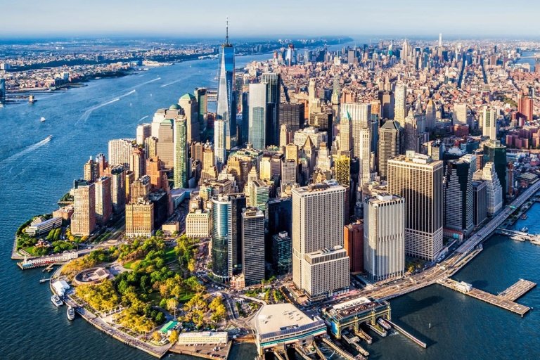 Aerial view of Manhattan in New York City