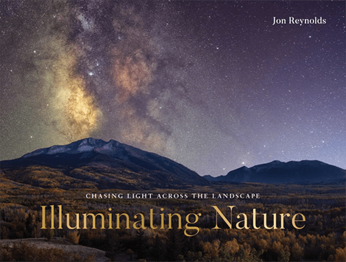 A book cover shows the title, "Illuminating Nature." 