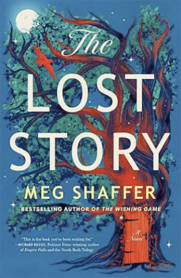 A book cover shows the title, "The Lost Story."