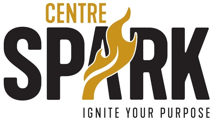 Centre Spark logo with tagline Ignite Your Purpose