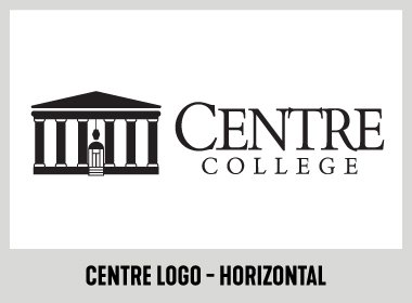 Centre college logo with text "Centre logo - horizontal"