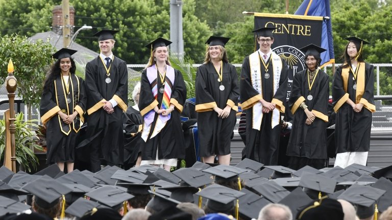 The 7 valedictorians from Centre's Class of 2026.