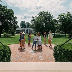 A student led tour of Centre's campus