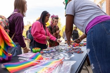 Students and other members of campus celebrated "Coming Out Day" on Oct. 11, 2022.