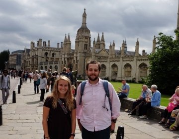 Jonathon Earle (right) and Emily Rodes Spencer ’16 notably completed the Cambridge Centre for African Studies’ first digitization project in 2015.