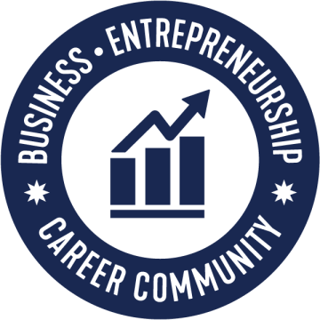 Business and Entrenpreneurship career exploration career community emblem