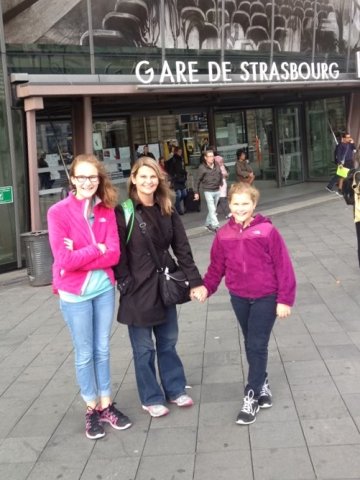 Rising sophomore Chaney Garrison, pictured at right years ago with her sister (left) and mother (center). Garrison's mother, Kristi Ann Smith '95, studied abroad in Strasbourg as a student at Centre.