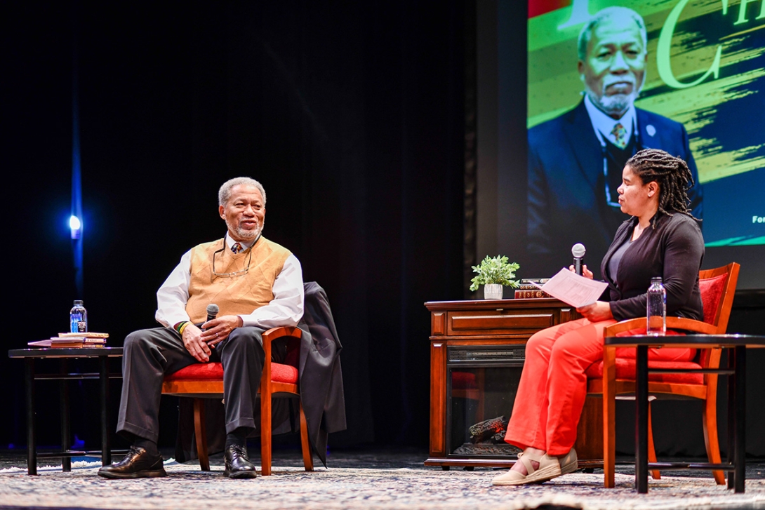 Centre College's Office of Diversity and Inclusion hosted Danville Mayor J. H. Atkins for a "Fireside Chat" on Monday, Feb. 20, 2023. 