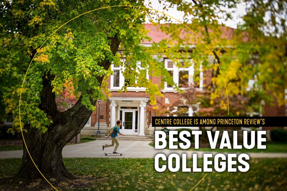 Centre College ranked among the nation's best in return on investment, according to a study by The Princeton Review.