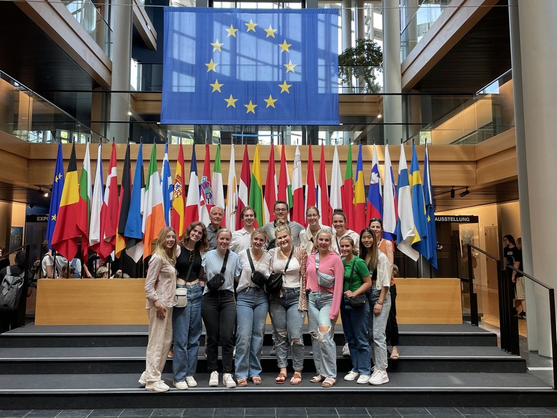 Centre College students visited the European Parliament in Strasbourg, France, as part of their "Economics of Business" summer study abroad course.