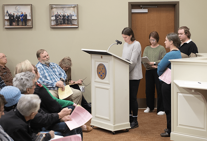 Homelessness presentation at City Hall