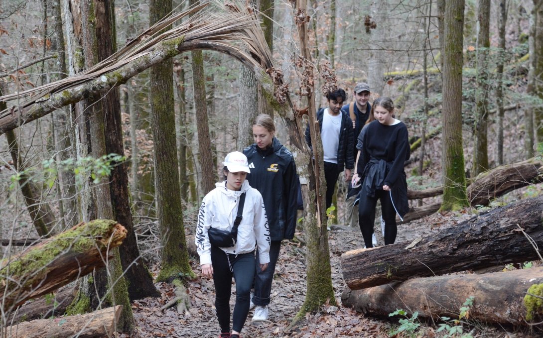 A Thanksgiving Break hike and zip-lining experience in Red River Gorge, students have had opportunities to get out and explore nature — a boost for mental and physical health.