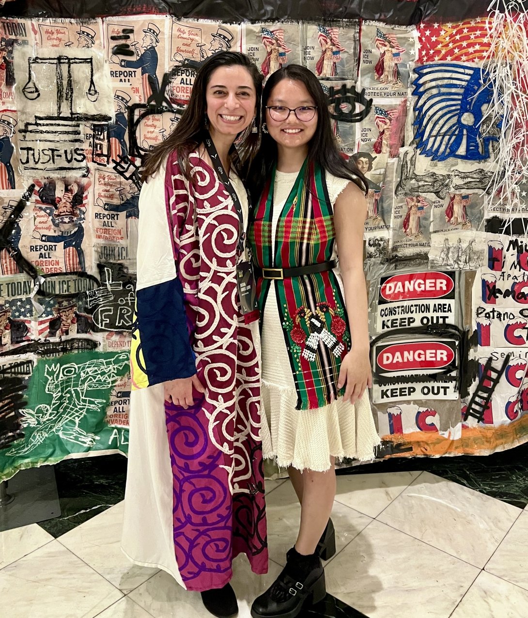 Ruby Nem and her mentor Rasha Abdel Latif at the Amnesty International USA Human Rights Conference. 